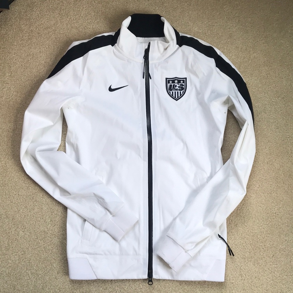 Nike white USA Soccer jacket
